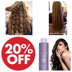 Sophia Beauty Boutique - Smoother hair, sealed cuticles, blow-dry time cut in half. Humidity resistant. Lasts up to twelve weeks.