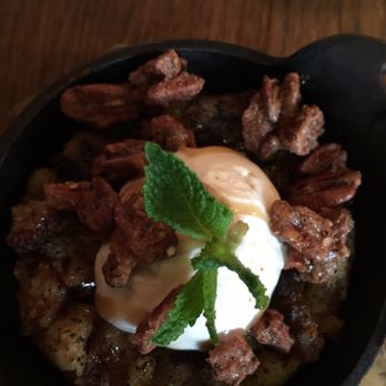 Barn Joo 35 - Bread pudding with vanilla ice cream - Korean Near Me - New York, New York