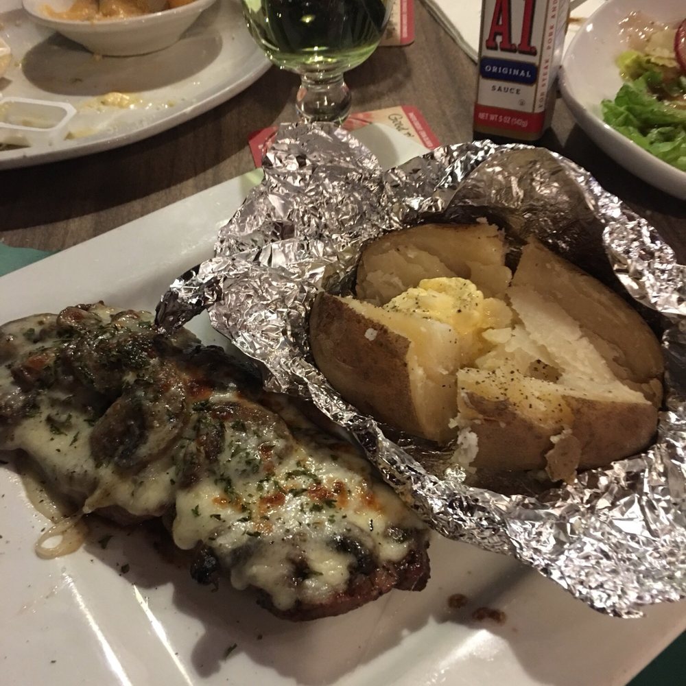 Sirloin Steak with Provolone and Mushrooms Sirloin Steak with Provolone and Mushrooms