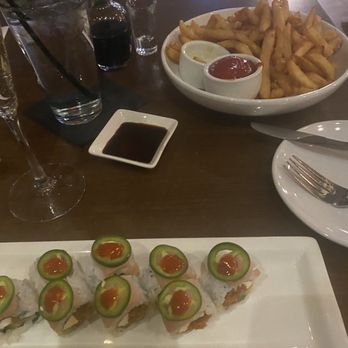 Zest Sushi & Small Plates - Parmesan Truffle Fries Scorpion Roll - Sushi Bars Near Me - Roswell, Georgia