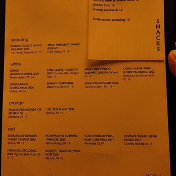 Stars - Menu - Wine Bars Near Me - New York, New York