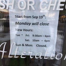 NEW Hours