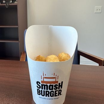 Smashburger - This is how much I got for a side of SMASH TOTS. - Burgers Near Me - Alexandria, Virginia Smashburger - This is how much I got for a side of SMASH TOTS. - Burgers Near Me - Alexandria, Virginia