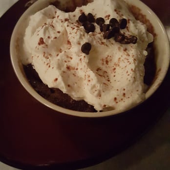 Owen's Bistro - Hot Cocoa cake in a mug! - New American Near Me - Chino, California