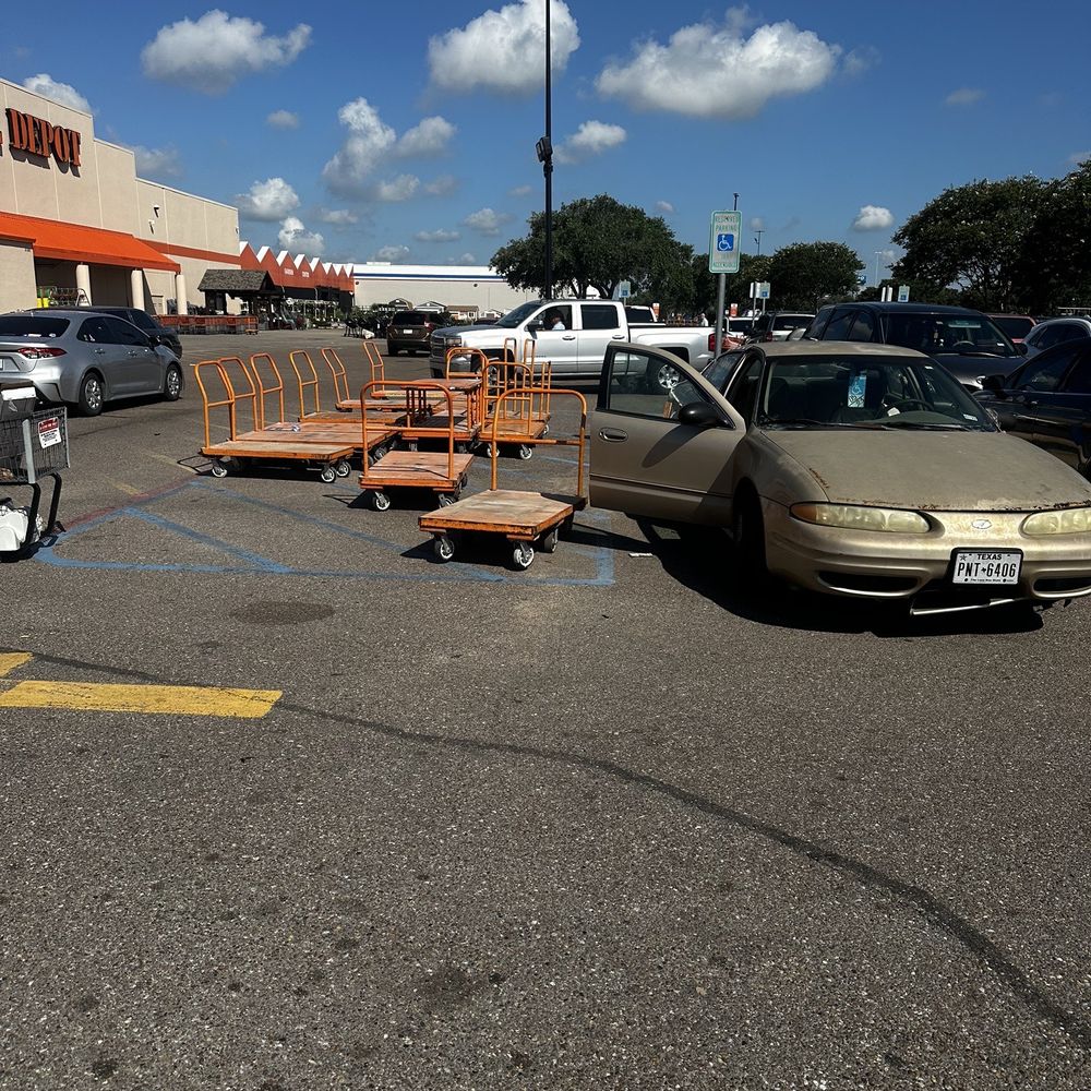 The Home Depot - Man having to pull car forward so his wheelchair bound wife could get in the car - Hardware Stores Near Me - Corpus Christi, Texas The Home Depot - Man having to pull car forward so his wheelchair bound wife could get in the car - Hardware Stores Near Me - Corpus Christi, Texas