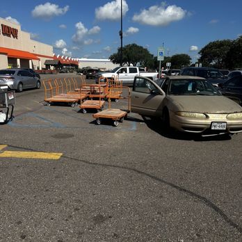 The Home Depot - Man having to pull car forward so his wheelchair bound wife could get in the car - Hardware Stores Near Me - Corpus Christi, Texas