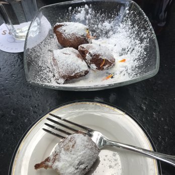 Supper - Beignets with strawberry jam except the jam didn't show up until later - New American Near Me - San Antonio, Texas Supper - Beignets with strawberry jam except the jam didn't show up until later - New American Near Me - San Antonio, Texas