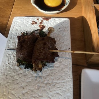 Shinya Shokudo - Wagyu wrapped with enoki and chives - Izakaya Near Me - Seattle, Washington Shinya Shokudo - Wagyu wrapped with enoki and chives - Izakaya Near Me - Seattle, Washington