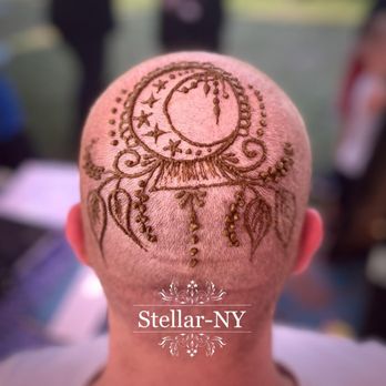 Stellar-NY - Henna Moonbeam Crown - Face Painting Near Me Stellar-NY - Henna Moonbeam Crown - Face Painting Near Me