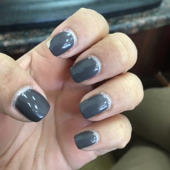 La Perfection Nails - This picture was taken on Tuesday - less than a week after they were done. Honestly, they were not much better after she "redid" them. - Nail Salons Near Me - East Brunswick, New Jersey