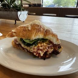 Chicken Parm Croissant Sandwich