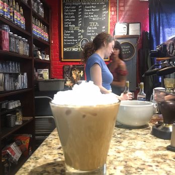 Gypsy Coffee House - The Reach (white chocolate mocha with lavender syrup over whipped cream) - Coffee & Tea Near Me - Tulsa, Oklahoma