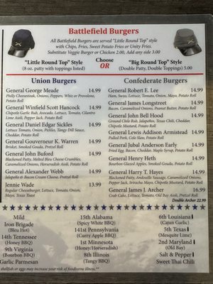 Menu photo 3 Blue & Gray Bar & Grill Gettysburg, PA