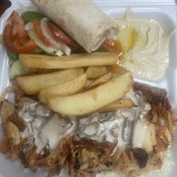 Azama Grill - Chicken  Shawarma Plate - Middle Eastern Near Me - Boston, Massachusetts