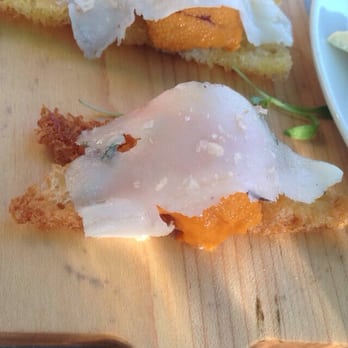 Garbo’s - Uni Crostini - Seafood Near Me - Austin, Texas