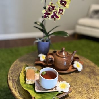Enchanted Escape Day Spa - Relaxing tea after massage - Massage Near Me - Clovis, California Enchanted Escape Day Spa - Relaxing tea after massage - Massage Near Me - Clovis, California