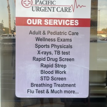Pacific Urgent Care Center - Clearly states X-RAYS but they don't even have a machine. SCAM!! - Urgent Care Near Me - Fullerton, California Pacific Urgent Care Center - Clearly states X-RAYS but they don't even have a machine. SCAM!! - Urgent Care Near Me - Fullerton, California
