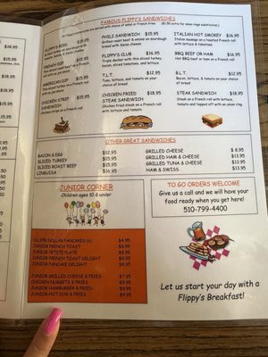 Menu photo 1 Flippy's Cafe Rodeo, CA Menu photo 1 Flippy's Cafe Rodeo, CA