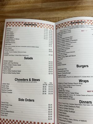Menu photo 3 Cameron's Lobster House Brunswick, ME