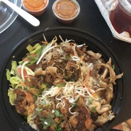 Fried Tofu Noodle Bowl