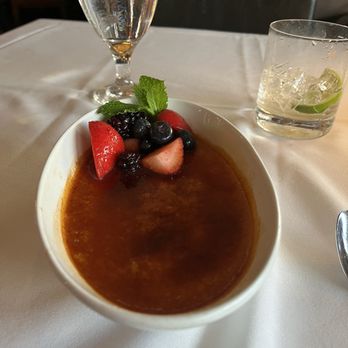 Ocean Prime - Creme Brulee w/berries - Seafood Near Me - Tampa, Florida Ocean Prime - Creme Brulee w/berries - Seafood Near Me - Tampa, Florida
