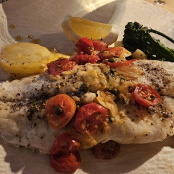 PepeNero Ristorantino Mediterraneo - Branzino plated - Italian Near Me - Traverse City, Michigan