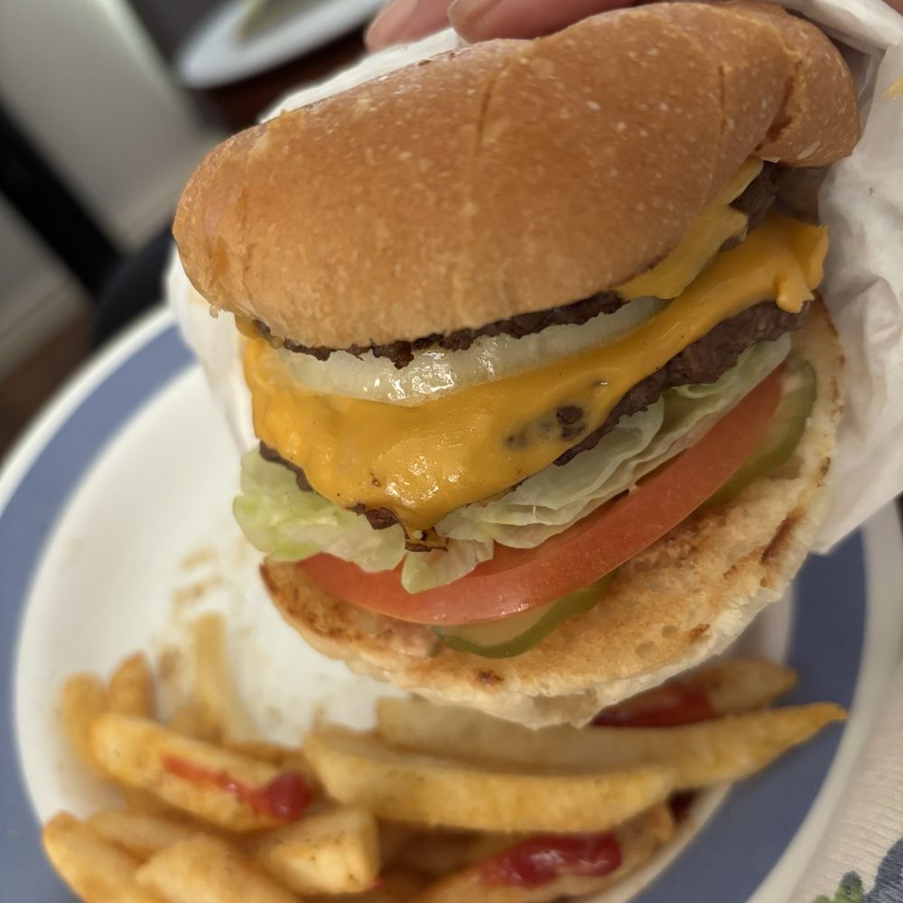 Stack Burger - Double cheeseburger and fries - Breakfast & Brunch Near Me - Houston, Texas