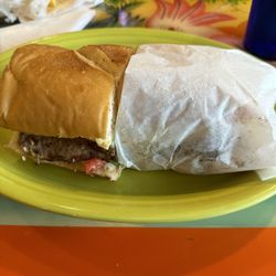 El Acapulco - Torta - Carne Asada with cheese no green sauce