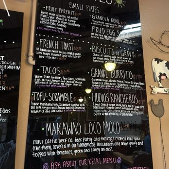 Freshies Maui - Favorites Menu late June 2025 - Breakfast & Brunch Near Me - Makawao, Hawaii