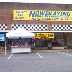 Now Playing Movie and Games - This is a sidewalk sale that we had at Now Playing and our Store front parking area.