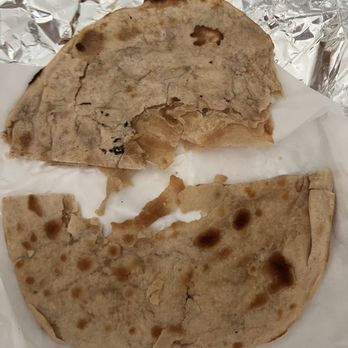 Aaru's Multicuisine Restaurant - Weird colored, soggy, nasty plain naan - Indian Near Me - Tallahassee, Florida