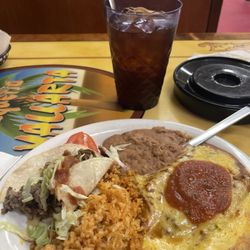 Taqueria Vallarta - Cheese enchiladas plate