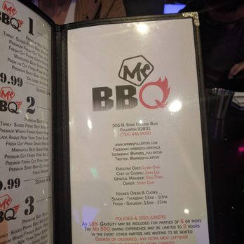 Mr BBQ - Menu - Korean Near Me - Fullerton, California