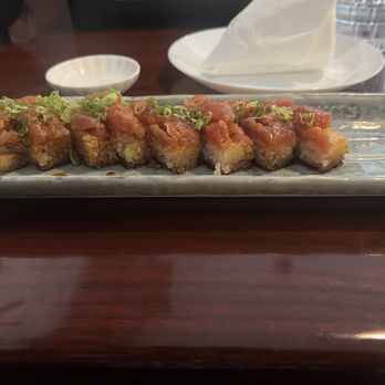 Takumi Cuisine - Spicy tuna on fried rice - Sushi Bars Near Me - Decatur, Georgia Takumi Cuisine - Spicy tuna on fried rice - Sushi Bars Near Me - Decatur, Georgia