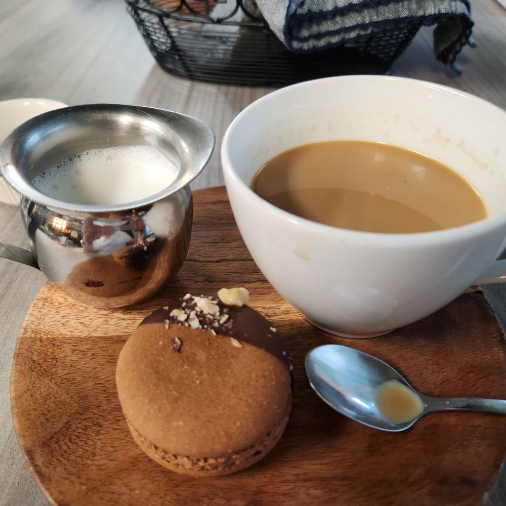 Flourish Cafe - Americano coffee and a luscious macaron. - Cafes Near Me - Holland, Pennsylvania Flourish Cafe - Americano coffee and a luscious macaron. - Cafes Near Me - Holland, Pennsylvania
