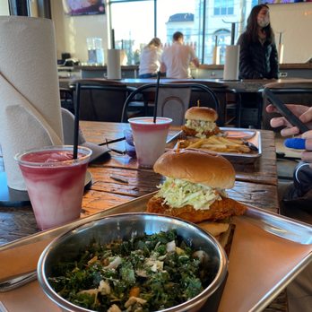 The Cookshack - Sangria Margarita and chicken sandwich - Chicken Shop Near Me - Houston, Texas The Cookshack - Sangria Margarita and chicken sandwich - Chicken Shop Near Me - Houston, Texas