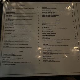 Menu Menu