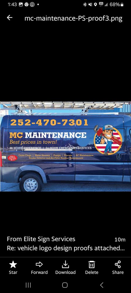 Slide of MC Maintenance Service