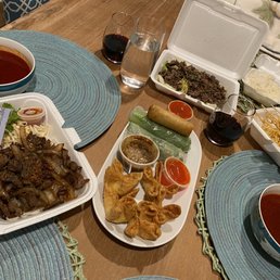 A1. Vegetable Egg Roll A2. Fresh Roll A9. Crab Rangoon S1. Tom Yum Goong, shrimp blanket A1. Vegetable Egg Roll A2. Fresh Roll A9. Crab Rangoon S1. Tom Yum Goong, shrimp blanket