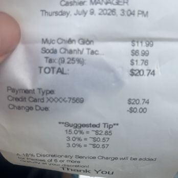 Pho 2 To - Receipt for order. - Vietnamese Near Me - Westminster, California Pho 2 To - Receipt for order. - Vietnamese Near Me - Westminster, California