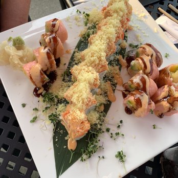 Umi Sushi & Grill - Estrella (pink) & Cosmo (crumbs) both great - Japanese Near Me - Grand Rapids, Michigan