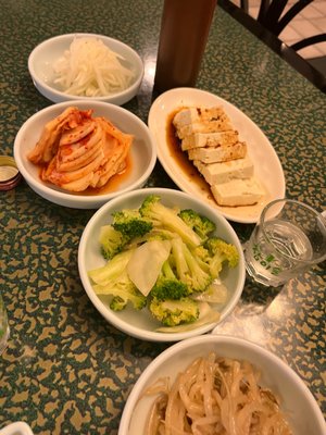 Photo of Young's Korean Restaurant - Rochester, NY, US. banchan