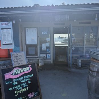 Fathom Bistro Bait & Tackle - Front Entrance of one of the coolest places on Earth! - Hot Dogs Near Me - San Diego, California Fathom Bistro Bait & Tackle - Front Entrance of one of the coolest places on Earth! - Hot Dogs Near Me - San Diego, California