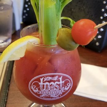 Toast Coffeehouse - Just say Hey,Bloody Mary made w Sake!The fennel flavor and spice was delicious - Coffee & Tea Near Me - Patchogue, New York