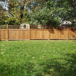 JP Tree Service - Stain  fences  this is before
