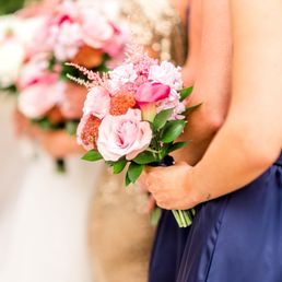Karin's Florist - bridesmaid bouquets - pretty, but hot pink isn't my wedding color! - Florists Near Me - Vienna, Virginia