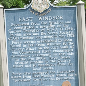 1. East Windsor Historical Marker