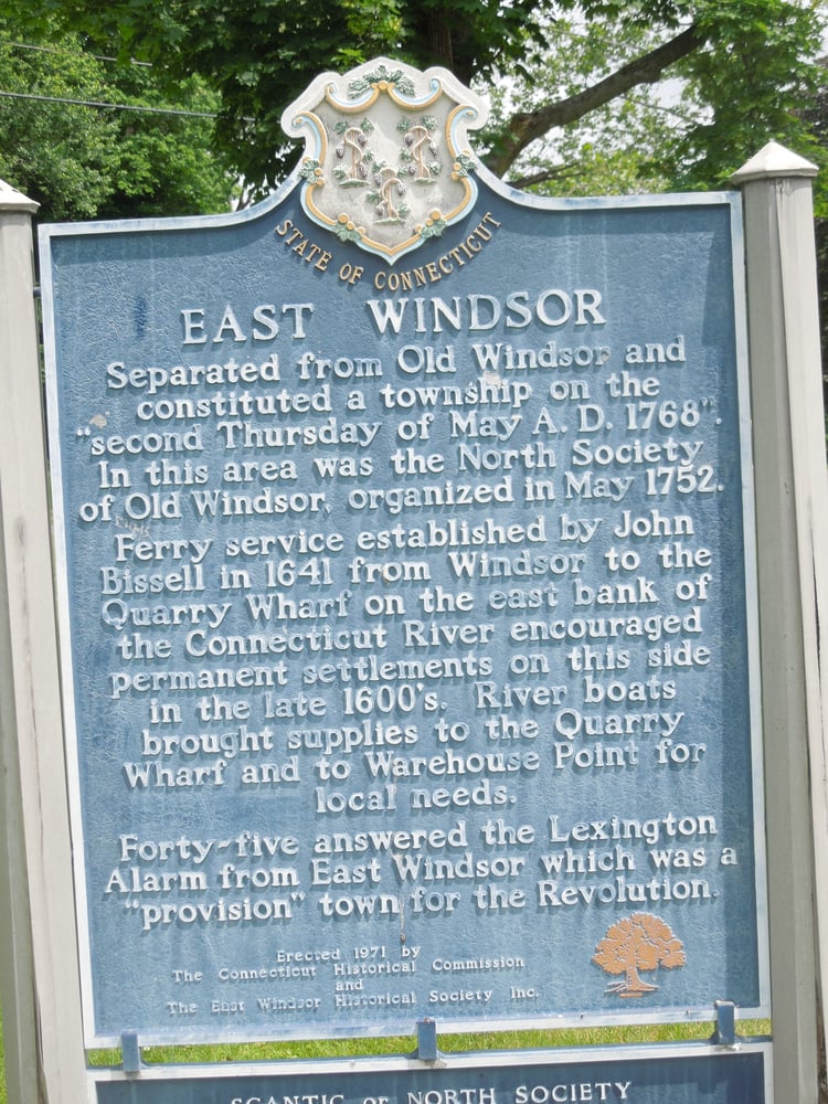 EAST WINDSOR HISTORICAL MARKER Phelps Rd And Scantic Rd, East Windsor, Connecticut Landmarks