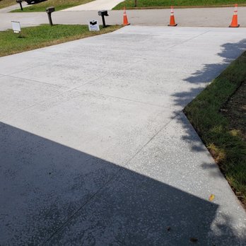 Atlantic Foundation And Concrete Repair - Beautiful new slab with fresh grass around the edges! - Masonry/Concrete Near Me