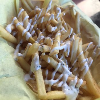 Pocket Burger Shack - Fries with their yummy ranch - Burgers Near Me - Sunset Beach, California Pocket Burger Shack - Fries with their yummy ranch - Burgers Near Me - Sunset Beach, California